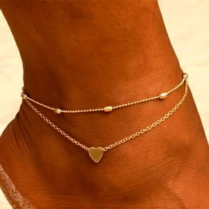 2 Pcs Stackable Dainty Anklet Set